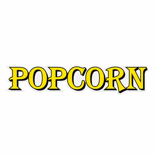 Winco Pop-8Rc-D Golden "Popcorn" Decal (WINCPOP-8RC-D) Each