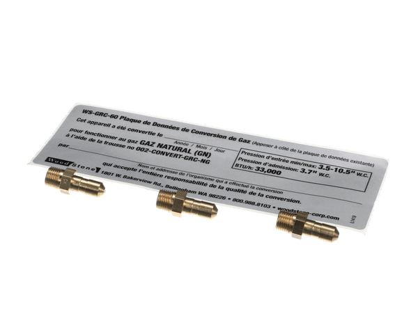 Wood Stone Corp 002-Convert-Gr 002-Convert-Grc-Ng. Conversion Kit (WOOD002-CONVERT-GR) Each