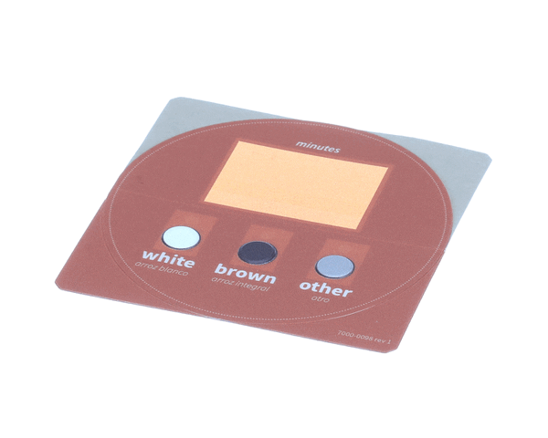Wood Stone Corp 7000-0098 Overlay- 3 Button Rice (WOOD7000-0098) Each