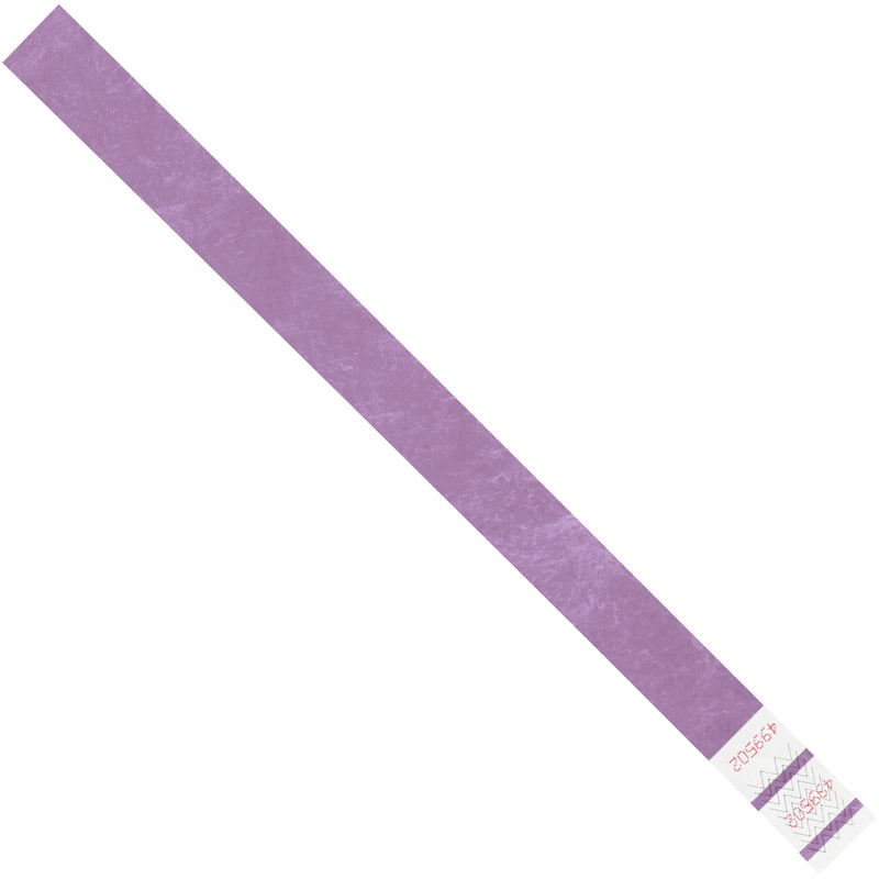 3/4 x 10" Purple Tyvek® Wristbands, Case Of 500 Case Of 500