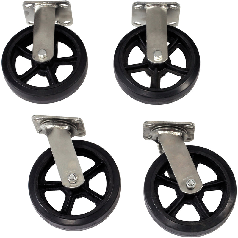 8 x 2" - Wheel Set, Case Of 4 Case Of 4