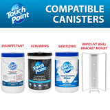 Touch Point® Touch Point® Hand Sanitizing Wipes Canister, 6.7"x6.75", 320/Canister (HOSPNPWS320HS) 1 Roll