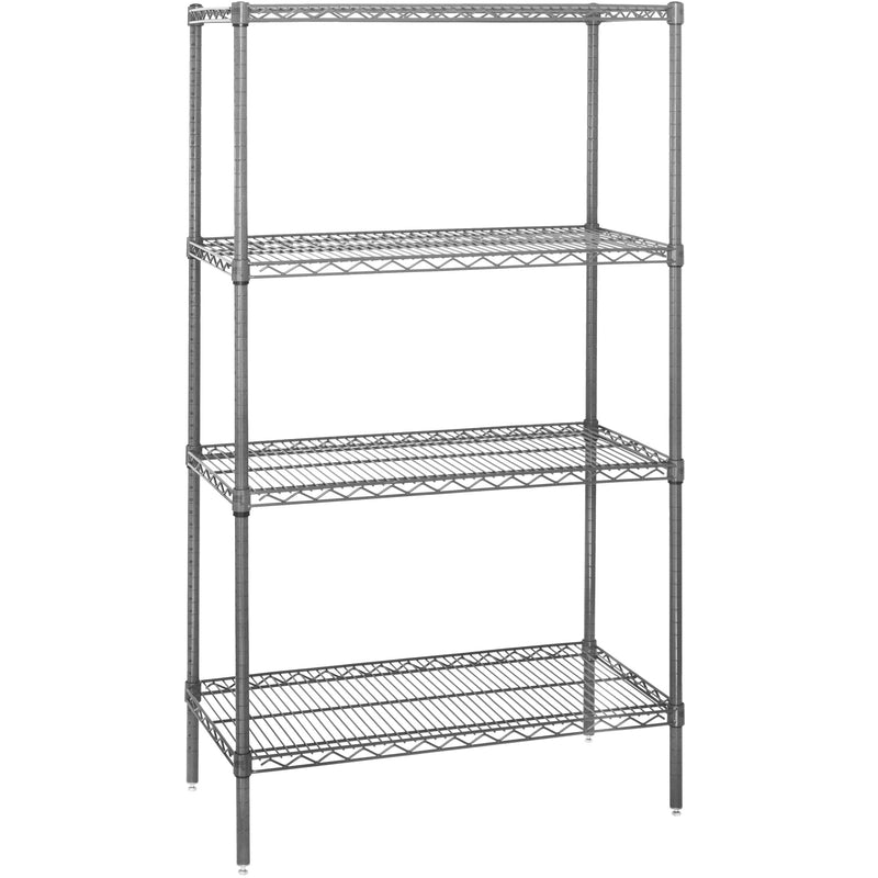 36 x 18 x 74" - 4 Shelf Wire Shelving Starter Unit (WS361874) Each