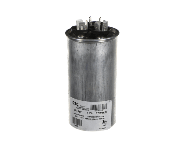 York S1-02423998700 Dual Run Capacitor, 35/5Mfd,370V,Round (YORKS1-02423998700) Each