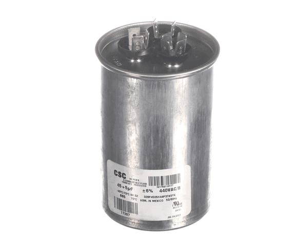 York S1-02425120700 Dual Run Capacitor, 45/5Mfd,440V,Round (YORKS1-02425120700) Each