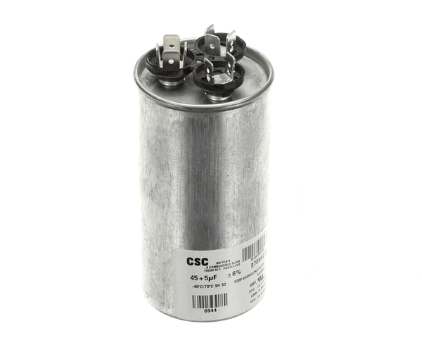York S1-02425895700 Dual Run Capacitor, 45/5Mfd,370V,Round (YORKS1-02425895700) Each