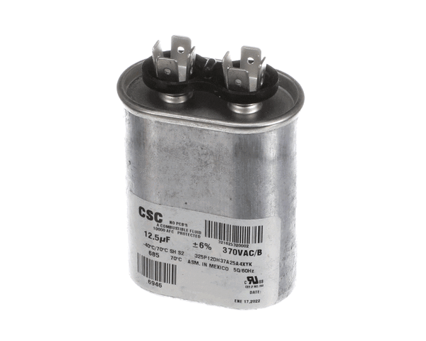 York S1-02425899000 Capacitor,Run Single,12.5Mfd,370V,Flat (YORKS1-02425899000) Each