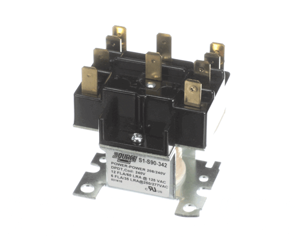 York S1-S90-342 Relay,Switch,208/240V Coil,50/60Hz,Dpdt (YORKS1-S90-342) Each