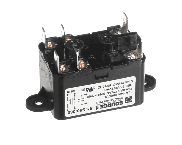 York S1-S90-380 Relay,Fan,24V Coil,50-60Hz,Spst-No/Nc (YORKS1-S90-380) Each