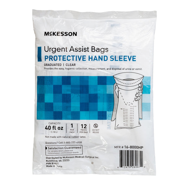 McKesson Emesis Bag 40 oz. Clear (1196445_BG) 12/BG