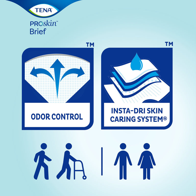 TENA ProSkin™ Ultra Unisex Adult Incontinence Brief X-Large Disposable Heavy Absorbency (628610_BG) 15/BG
