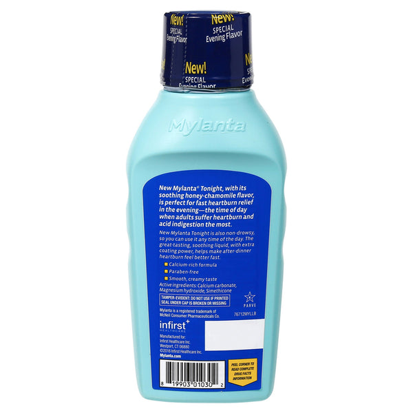 Mylanta® Tonight Antacid 800 mg / 270 mg / 80 mg Strength Liquid 12 oz. (1231849_EA) 1/EA