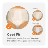 Tranquility® Premium OverNight™ Unisex Adult Absorbent Underwear Pull On with Tear Away Seams Medium Disposable Heavy Absorbency (665229_CS) 72/CS