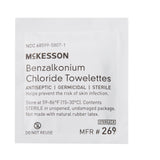 McKesson Antiseptic Skin Towelette Individual Packet Unscented 100 Count (865276_CS) 1000/CS