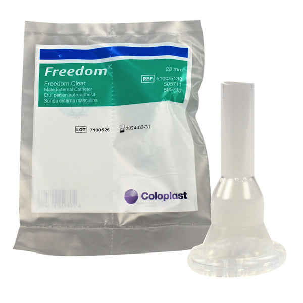 Freedom Clear® Male External Catheter Self-Adhesive Seal Silicone Small (331548_EA) 1/EA