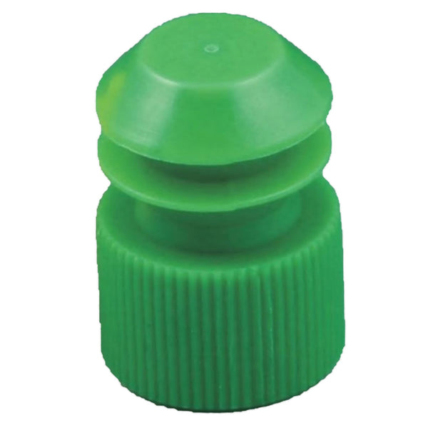 McKesson Tube Closure Polyethylene Flanged Plug Cap Green 16 mm For Use with 16 mm Blood Drawing Tubes, Glass Test Tubes, Plastic Culture Tubes NonSterile (1175409_BG) 1000/BG