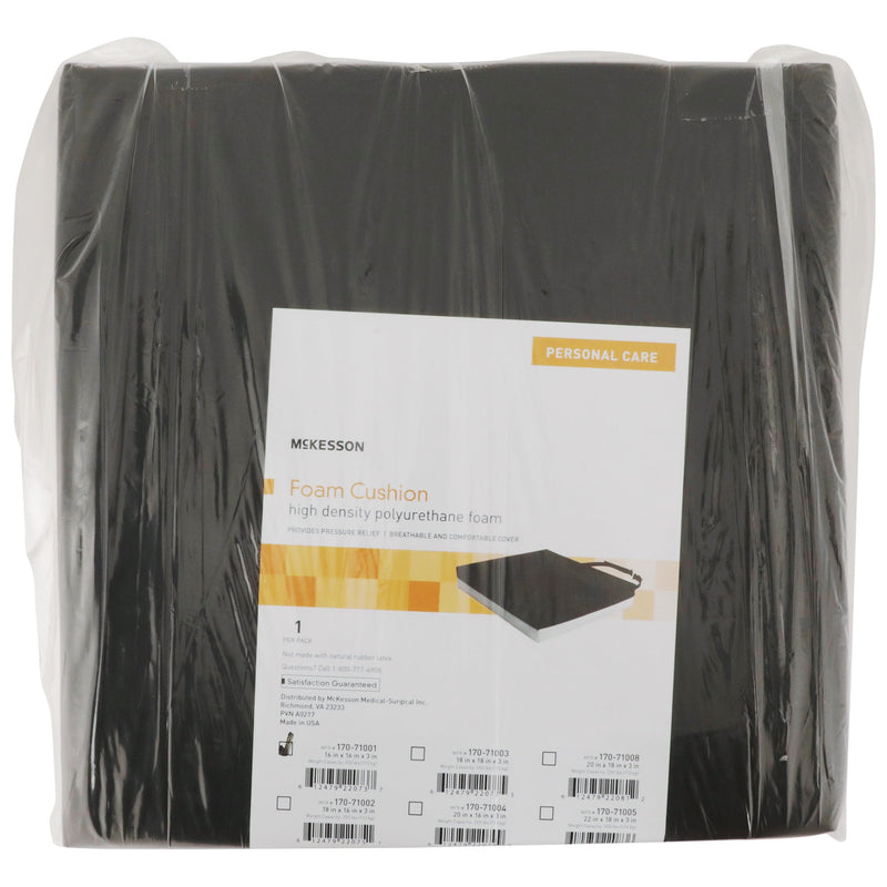 McKesson Seat Cushion 16 W X 16 L X 3 D Inch Polyurethane (1065579_CS) 7/CS
