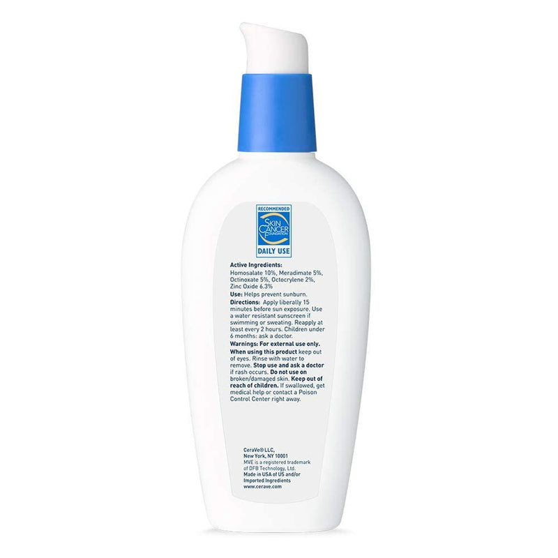 CeraVe® AM Facial Moisturizer with Sunscreen 3 oz. Pump Bottle Unscented Lotion (1229989_EA) 1/EA