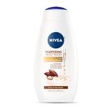 Nivea® Pampering Body Wash with Nourishing Serum Body Wash Cream 20 oz. Bottle Cocoa / Shea Butter Scent (1231873_EA) 1/EA