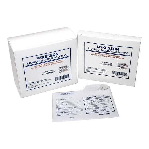 McKesson Sterilizer Monitoring Mail-In Service Steam / EO Gas / Dry Heat / Chemical Vapor (841966_CS) 208/CS