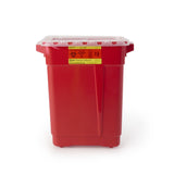 BD™ Sharps Container Red Base 18-1/2 X 17-3/4 X 11-3/4 Inch Vertical Entry 9 Gallon (451009_CS) 8/CS