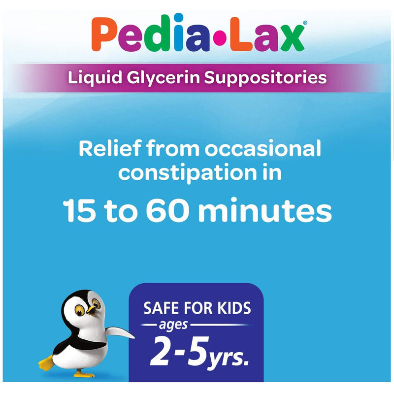 Pedia-Lax® Laxative Suppository 6 per Box 2.8 Gram Strength Glycerin (730079_BX) 6/BX