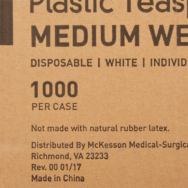 McKesson Spoon Medium Weight White Polypropylene (1049901_CS) 1000/CS