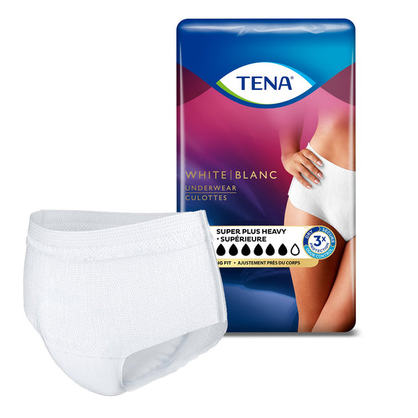 TENA® Women™ Super Plus Female Adult Absorbent Underwear Pull On with Tear Away Seams Large Disposable Heavy Absorbency (738763_BG) 16/BG