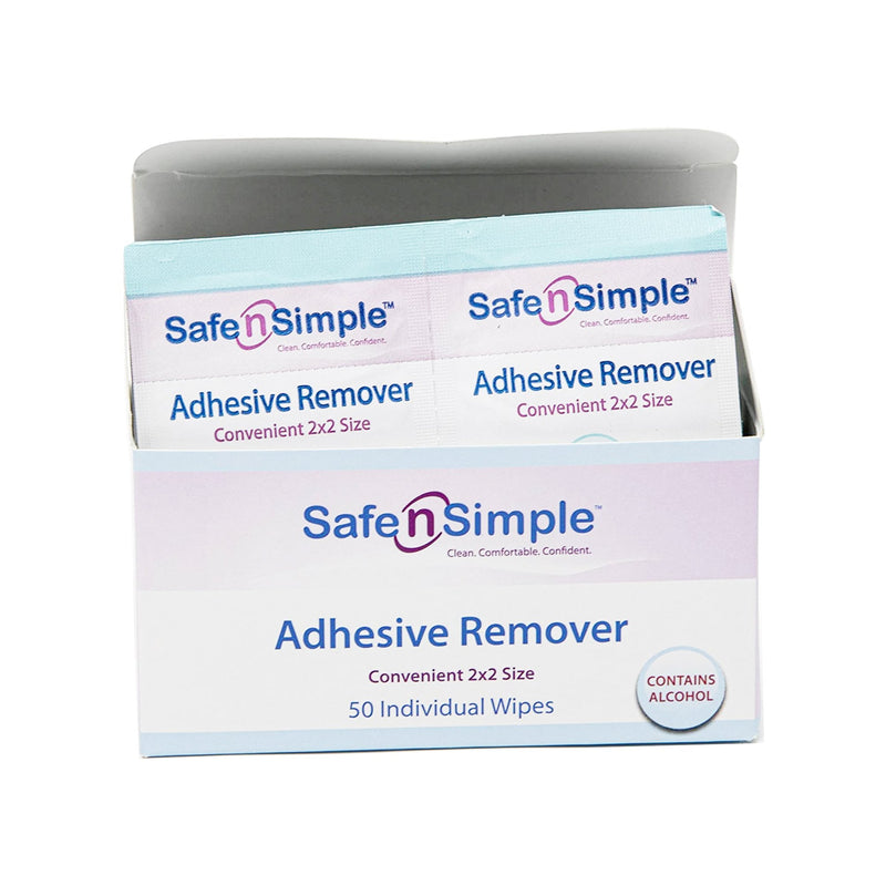 Safe N Simple Adhesive Remover Wipe (895484_BX) 50/BX