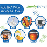SimplyThick® Easy Mix Food and Beverage Thickener 96 Gram Individual Packet Unflavored Gel IDDSI Level 3 Moderately Thick/Liquidized (1087564_BX) 25/BX