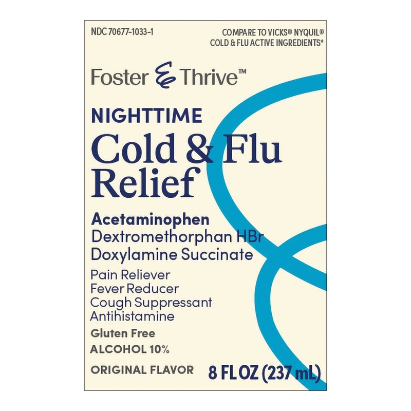 Foster & Thrive™ Cold and Cough Relief 650 mg - 30 mg - 12.5 mg / 30 mL Strength Liquid 12 oz. (1238960_EA) 1/EA