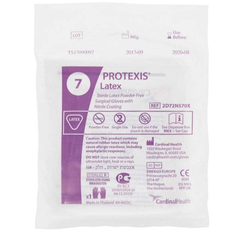 Protexis™ Latex Surgical Glove Size 7 Sterile Latex Standard Cuff Length Smooth Light Brown Not Chemo Approved (807700_PR) 1/PR