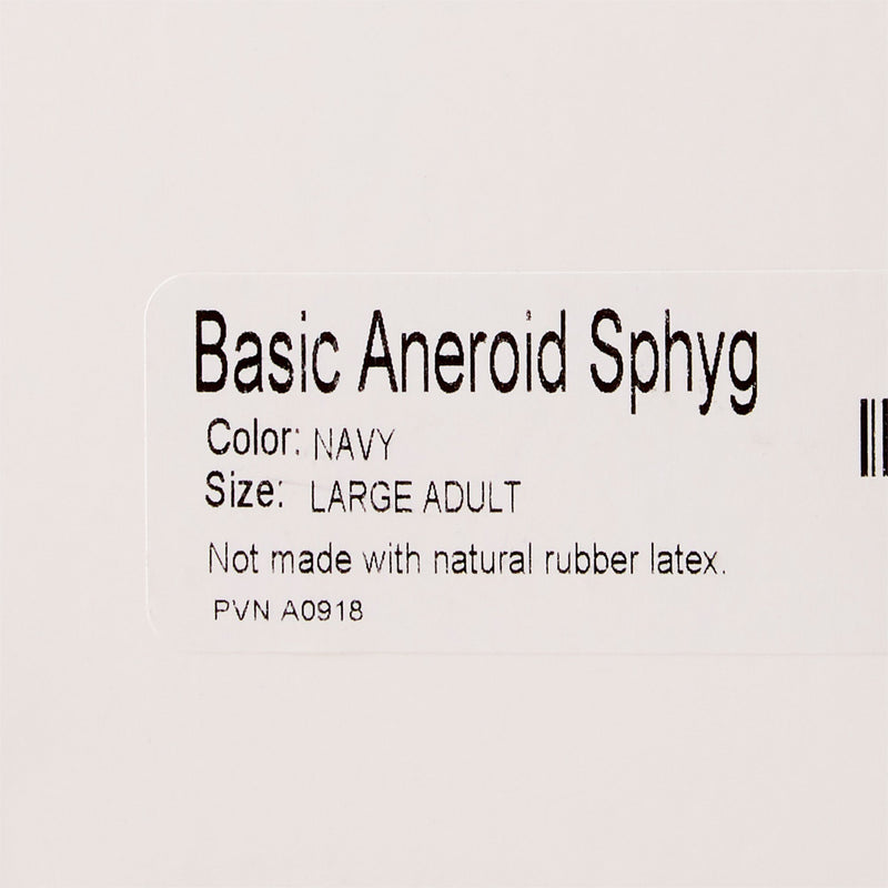 BASIC Aneroid Sphygmomanometer Unit Large Adult Cuff Nylon Cuff 34 - 50 cm Pocket Aneroid (363780_EA) 1/EA