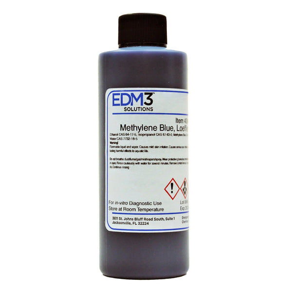 EDM 3 LLC Methylene Blue Stain (Loeffler) 4 oz. (446689_EA) 1/EA