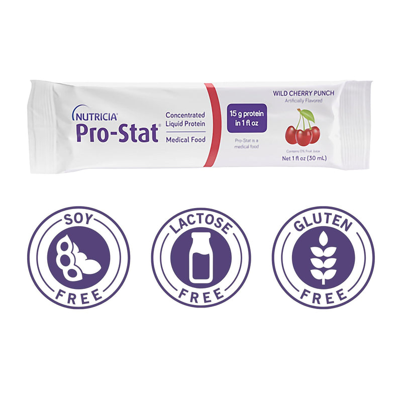 Pro-Stat® Oral Supplement Wild Cherry Punch Flavor Liquid 1 oz. Individual Packet (625275_CS) 96/CS