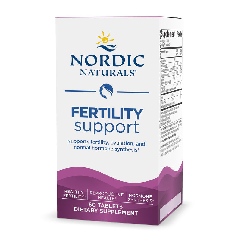 Nordic Naturals® Fertility Support Dietary Supplement Inositol 1100 mg Strength Tablet 60 per Bottle (1264952_BT) 1/BT
