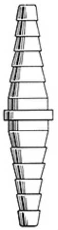 Busse Hospital Disposables Tubing Connector (214895_BX) 25/BX