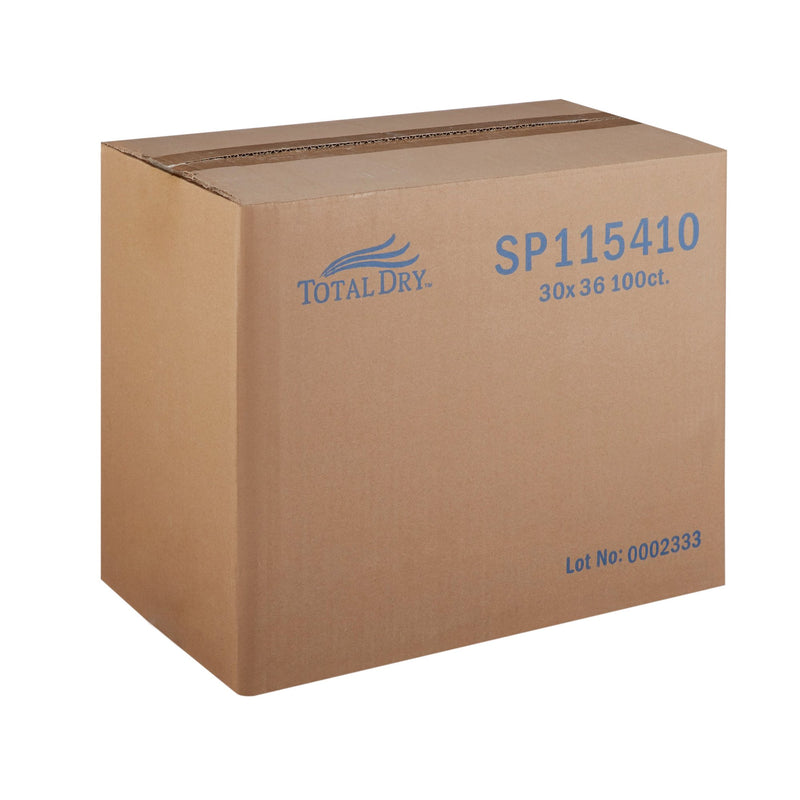 TotalDry™ Disposable Underpad 30 X 36 Inch Fluff / Polymer Heavy Absorbency (975701_BG) 10/BG
