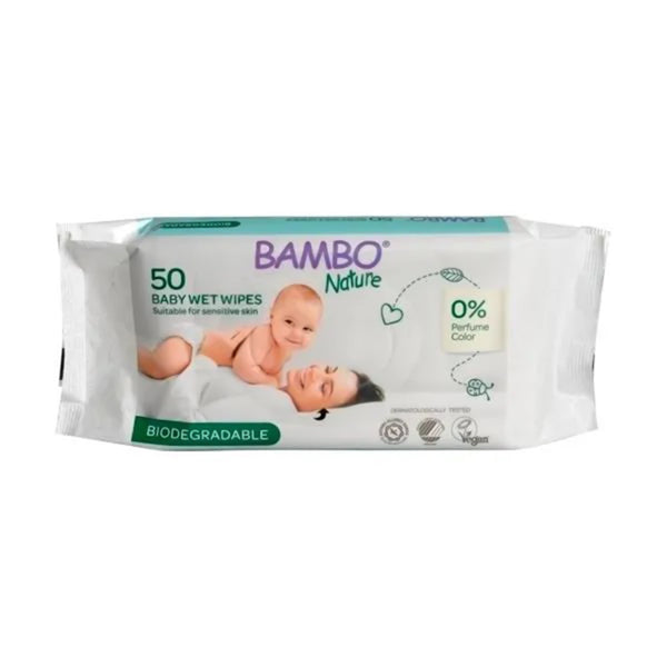 Bambo® Nature Baby Wipe Soft Pack Unscented 64 Count (1238301_CS) 768/CS