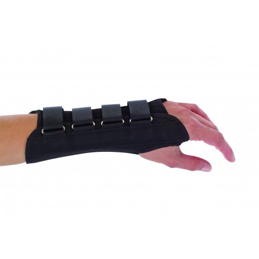 ProCare® Wrist Support Aluminum / Cotton / Flannel / Suede Right Hand Black Medium (279415_EA) 1/EA