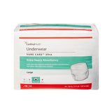 Sure Care™ Ultra Unisex Adult Absorbent Underwear Pull On with Tear Away Seams Large Disposable Heavy Absorbency (960587_BG) 18/BG