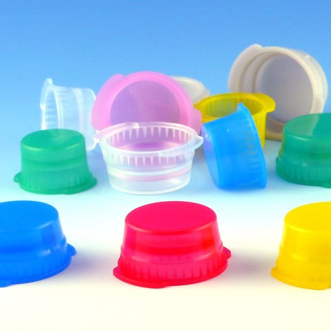 Cappers™ Tube Closure Polyethylene Double Tab Snap Cap Green For 13 mm Glass Evacuated Blood Drawing Tube / 12 mm Plastic Test Tube NonSterile (541920_PK) 1/PK