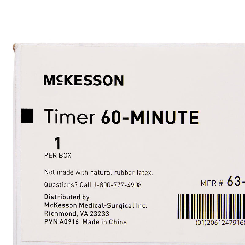 McKesson Mechanical Timer Count Down 60 Minutes Dial Display (476695_EA) 1/EA