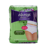 Always® Discreet Female Adult Absorbent Underwear Pull On with Tear Away Seams Large Disposable Heavy Absorbency (928412_PK) 17/PK