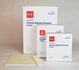 ZeniFIBER Ag Silver Alginate Dressing 6 Inch Length Rope Sterile (1132646_BX) 10/BX