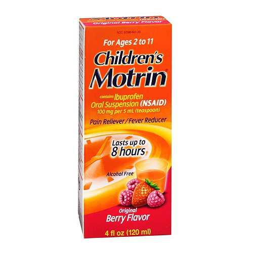 Motrin® Children's Pain Relief 100 mg / 5 mL Strength Ibuprofen Oral Suspension 4 oz. (826095_EA) 1/EA