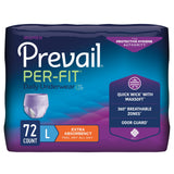 Prevail® Per-Fit® Female Adult Absorbent Underwear Pull On with Tear Away Seams Large Disposable Moderate Absorbency (1083189_CS) 72/CS
