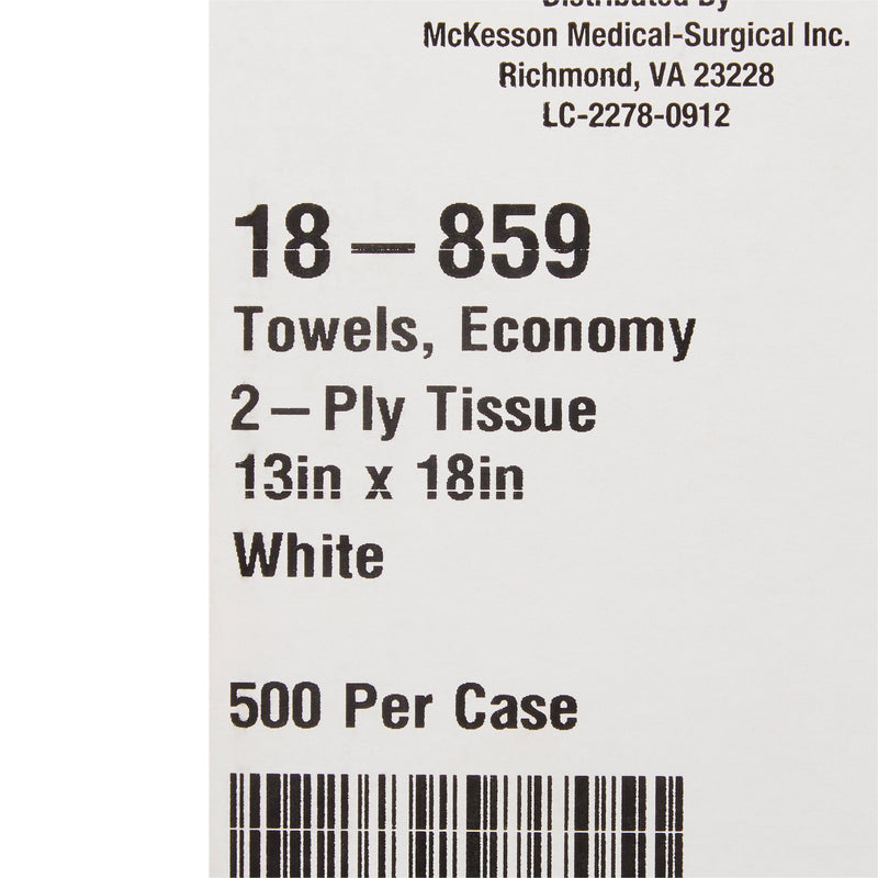 McKesson Procedure Towel 13 W X 18 L Inch White NonSterile (199440_CS) 500/CS