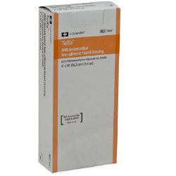 Telfa™ AMD Antimicrobial Island Dressing 4 X 10 Inch Rectangle Sterile Film Backing (494052_TR) 25/TR