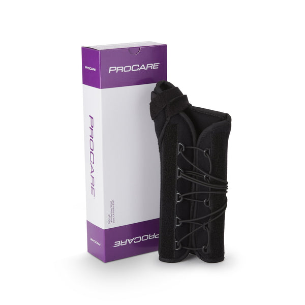 ProCare® Quick-Fit® W.T.O. Wrist Brace with Thumb Spica Aluminum / Foam / Nylon Right Hand Black One Size Fits Most (561595_EA) 1/EA